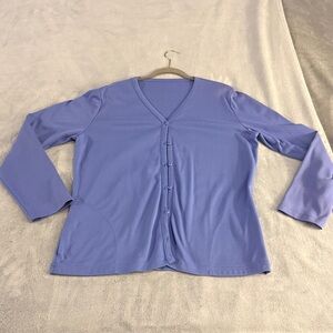 Lavender Lightweight Cardigan Cotton Blend